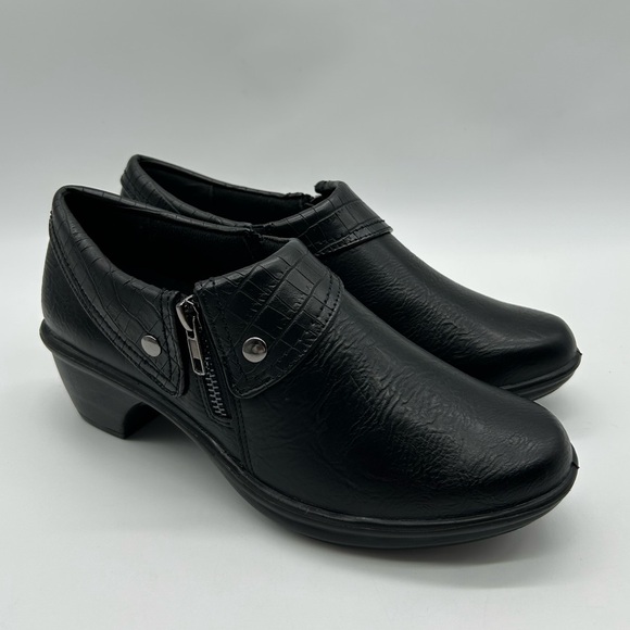 Easy Street Darcy Black Croc Comfort Wave Women’s Loafers Size 8M New With Box - Picture 4 of 12